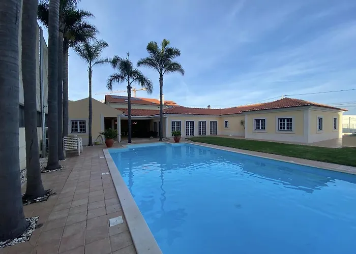 With Palm Tree Heated Pool סאו מרטיניו דו פורטו